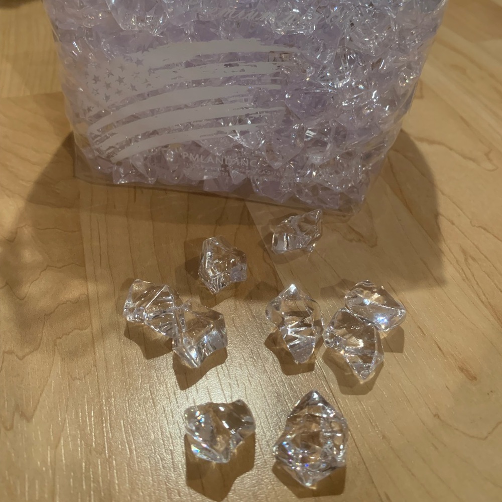 Clear Acrylic Ice Rocks for me Crystals Gems - 3 lbs